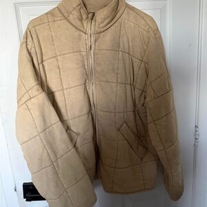 Tan Quilted Jacket F21